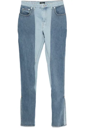 MUGLER Jean skinny à design bicolore
