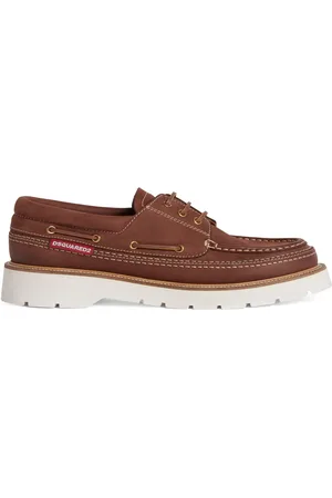 Dsquared2 Chaussures bateau en cuir à lacets