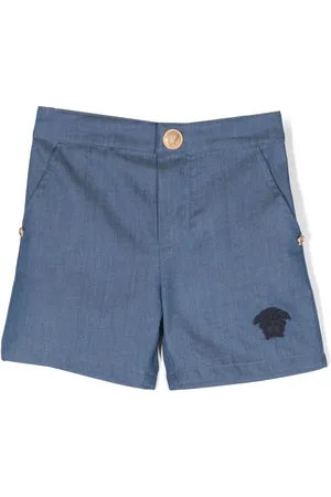 VERSACE Short en chambray à broderie Medusa