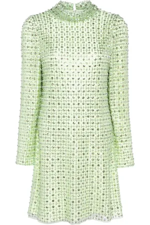 Jenny Packham Robe courte à ornements en cristal