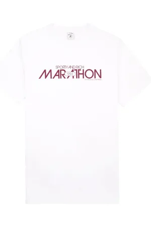 Sporty & Rich T-shirt Marathon en coton