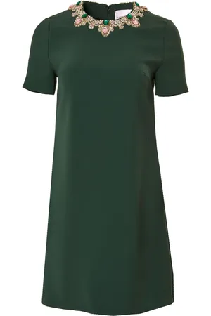 Carolina Herrera Robe évasée à ornements en cristal