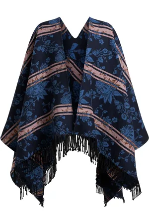Etro Cape à fleurs en jacquard