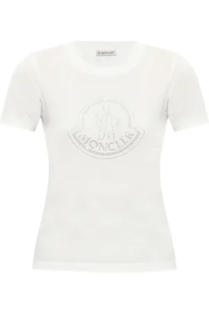 Moncler T-shirt en coton à logo imprimé
