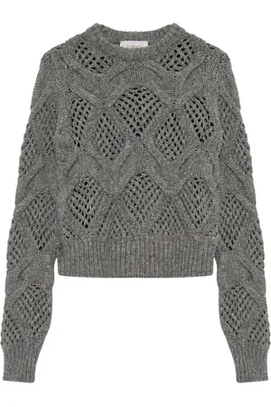 Sportmax Pull en maille ajourée à manches longues