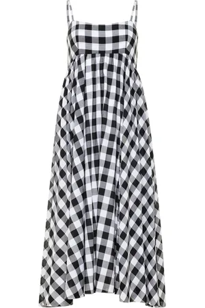 Azeeza Robe mi-longue Rachel à carreaux vichy