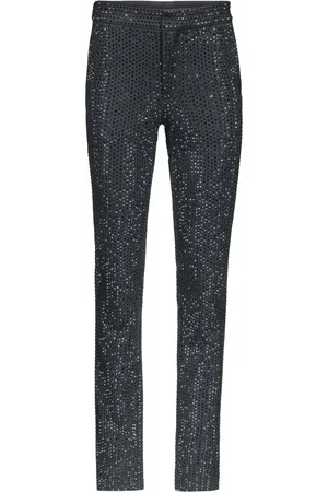 AREA Pantalon à ornements en cristal