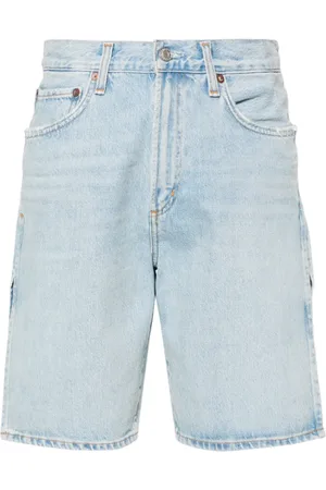 AGOLDE Short en jean à taille haute