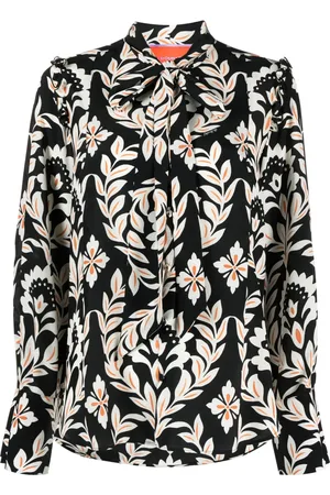 La DoubleJ Chemise Ascot en soie à fleurs