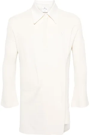 Courrèges Robe-polo à détail torsadé