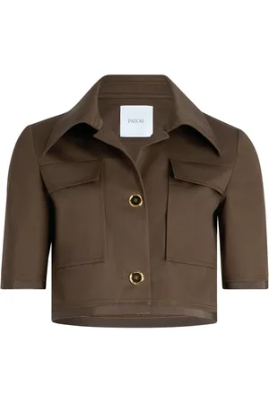 Patou Veste crop à manches courtes