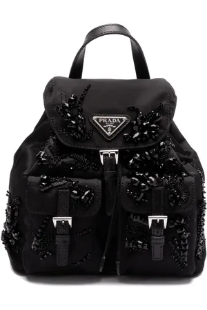 Prada Sac à dos à logo triangle en émail