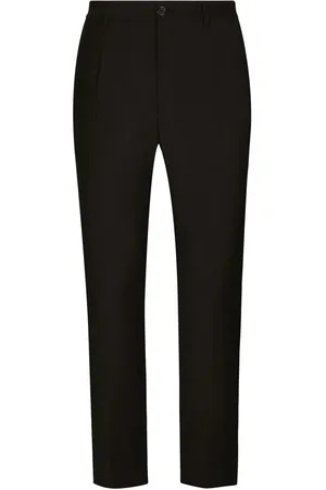 Dolce & Gabbana Pantalon de costume à logo brodé