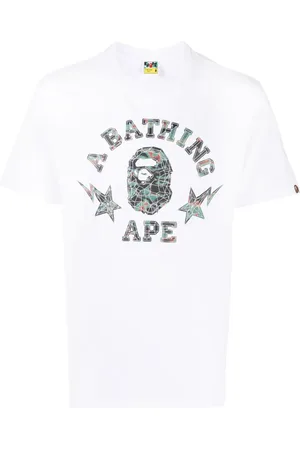 A Bathing Ape T-shirt en coton à logo imprimé