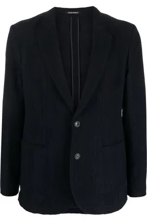 Emporio Armani Blazer boutonné à carreaux