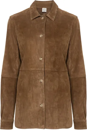 Totême Chemise à empiècements en daim