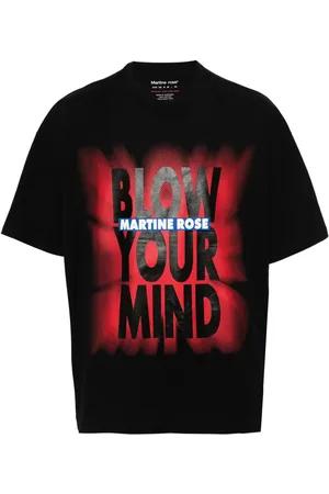 MARTINE ROSE T-shirt en coton à logo imprimé