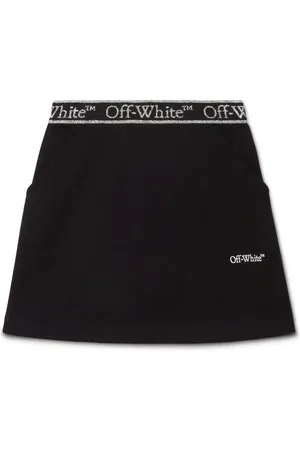 OFF-WHITE Jupe Bookish en coton à taille à logo