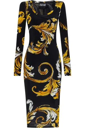 VERSACE Robe Barocco à coupe mi-longue
