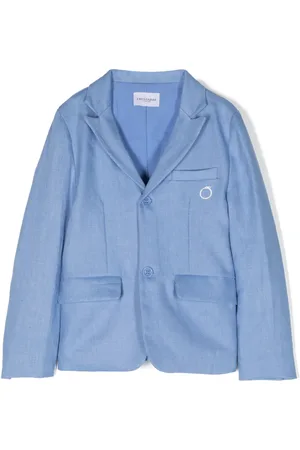Trussardi Blazer à logo brodé
