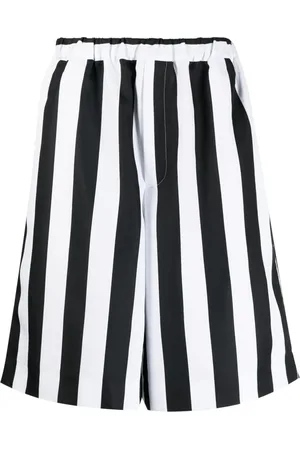 Comme des Garçons Bermuda à rayures imprimées