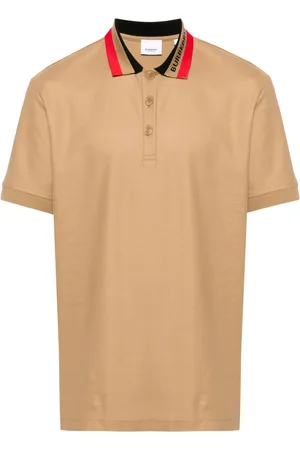 Burberry Polo en coton à col contrastant