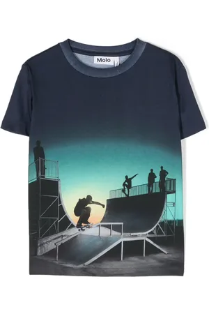Molo T-shirt en coton biologique à imprimé graphique