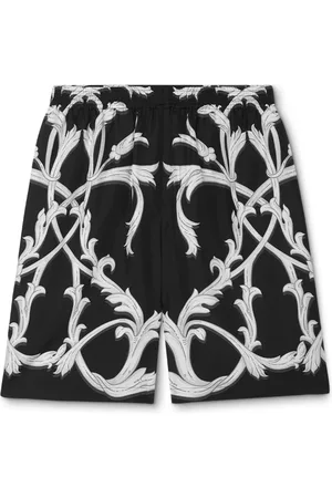 VERSACE Short Acanthus Leaves en soie