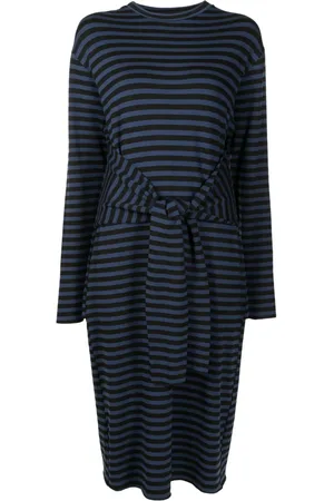 Uma Raquel Davidowicz Robe mi-longue à rayures horizontales