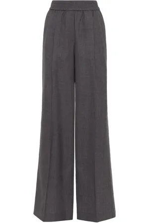 Brunello Cucinelli Pantalon ample à taille élastiquée