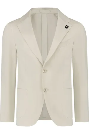 LARDINI Blazer boutonné à détail de broche