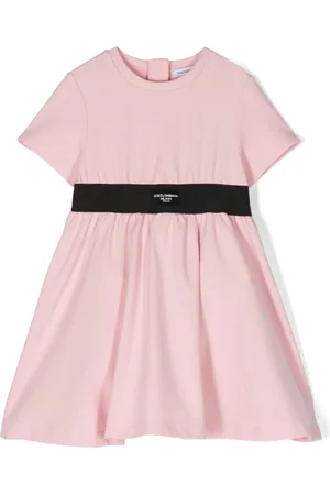 Dolce & Gabbana Robe en coton à logo appliqué