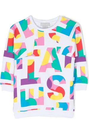 Stella McCartney Robe-pull à logo imprimé