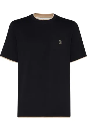Brunello Cucinelli T-shirt à détail superposé