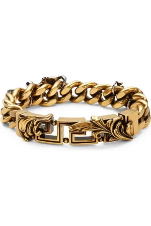 VERSACE Bracelet Barocco Leaf en chaîne