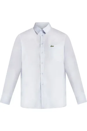 Lacoste Chemise en coton à logo appliqué