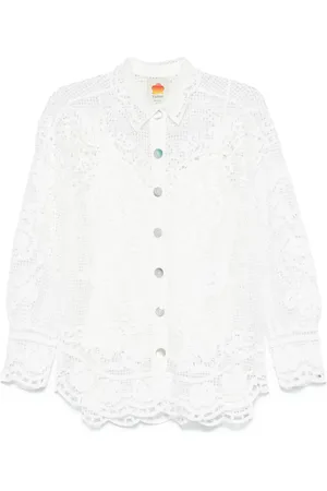 Farm Rio Chemise en broderie anglaise