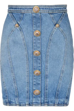 Balmain Minijupe à boutons décoratifs