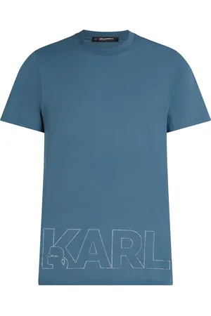 Karl Lagerfeld T-shirt à logo métallisé imprimé