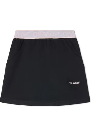 OFF-WHITE Jupe Bookish en coton à taille à logo