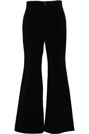 Ralph Lauren Pantalon en velours côtelé à coupe évasée