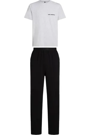 Karl Lagerfeld Pyjama à logo strassé