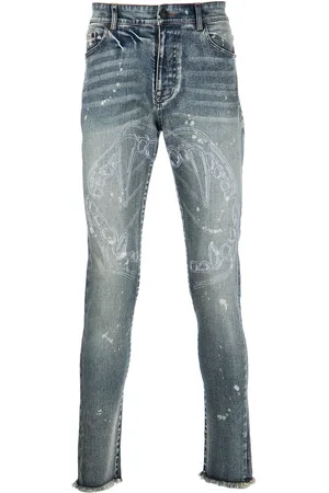 HACULLA Jean skinny à imprimé graphique