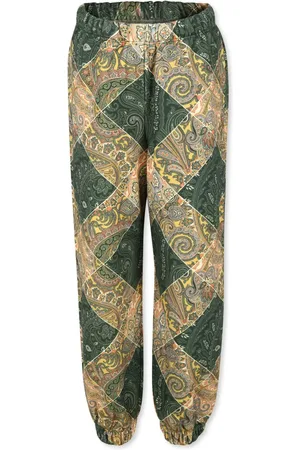 Etro Pantalon en coton à imprimé cachemire