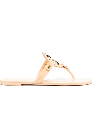 Tory Burch Tongs en cuir à découpes