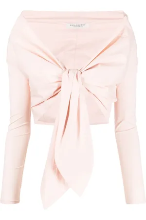 Serafini Haut crop à modèle cache-cœur