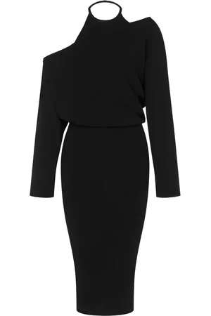 Moschino Robe à encolure asymétrique
