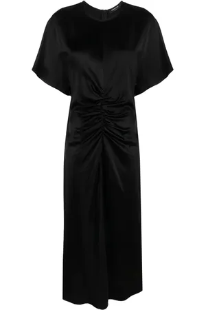 Fabiana Filippi Robe mi-longue satinée à fronces
