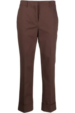 Incotex Pantalon court à plis marqués