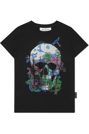 Philipp Plein T-shirt en coton à ornements en cristal